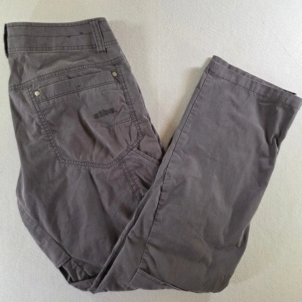 Kuhl Konfidant Air Klassic Fit 34x32 Gray Vented Hiking Work Pants Breathable